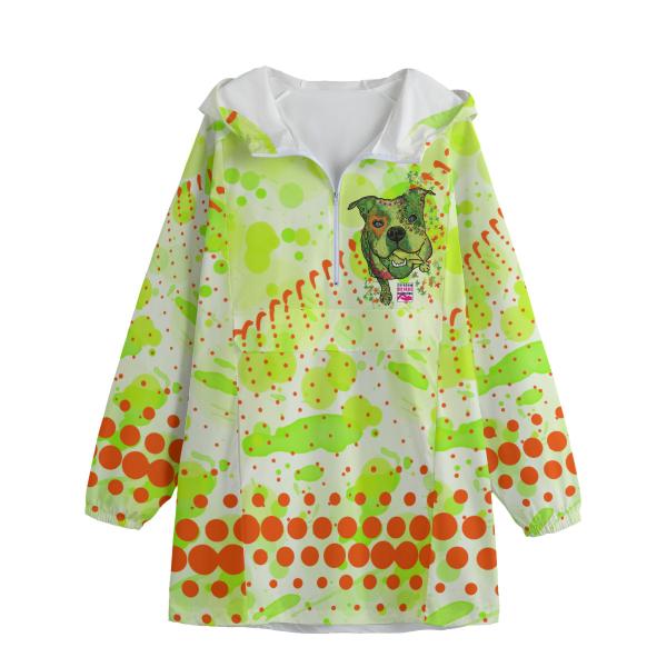 Leichte Regenjacke  Lani - Popart Hundemotiv, 100 % Polyester, Unisex, Mix, Mischling, Englische Bulldogge, Bully